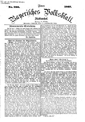 Neues bayerisches Volksblatt Montag 21. Oktober 1867