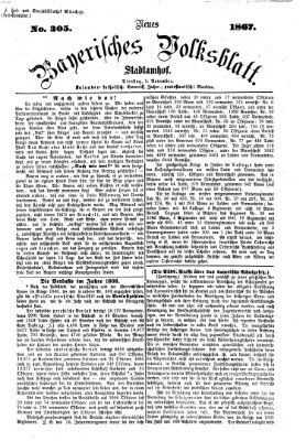 Neues bayerisches Volksblatt Dienstag 5. November 1867