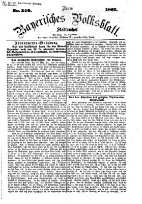 Neues bayerisches Volksblatt Dienstag 10. Dezember 1867