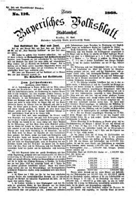 Neues bayerisches Volksblatt Dienstag 28. April 1868
