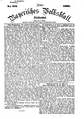 Neues bayerisches Volksblatt Mittwoch 5. August 1868