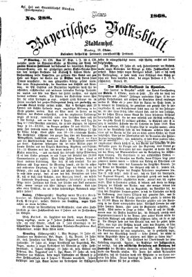 Neues bayerisches Volksblatt Montag 19. Oktober 1868