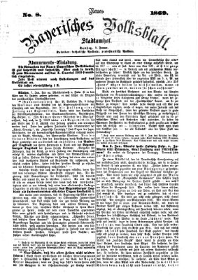 Neues bayerisches Volksblatt Samstag 9. Januar 1869