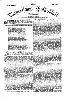 Neues bayerisches Volksblatt Sonntag 26. Dezember 1869