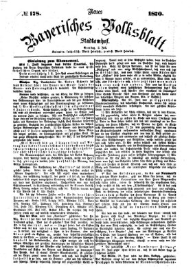 Neues bayerisches Volksblatt Samstag 2. Juli 1870