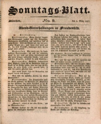 Der bayerische Volksfreund Sonntag 4. März 1827