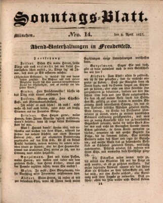 Der bayerische Volksfreund Sonntag 8. April 1827