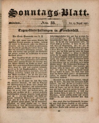 Der bayerische Volksfreund Sonntag 19. August 1827