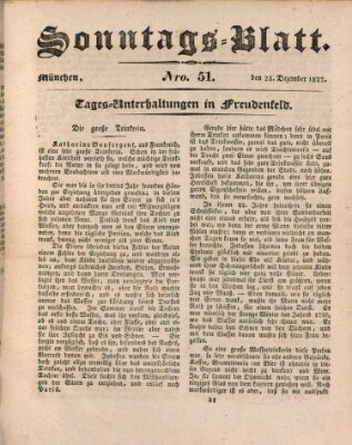 Der bayerische Volksfreund Sonntag 23. Dezember 1827