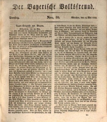 Der bayerische Volksfreund Dienstag 19. Mai 1829