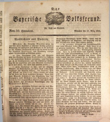 Der bayerische Volksfreund Samstag 27. März 1830