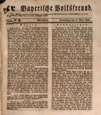 Der bayerische Volksfreund Donnerstag 8. Mai 1834