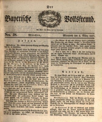 Der bayerische Volksfreund Mittwoch 8. März 1837