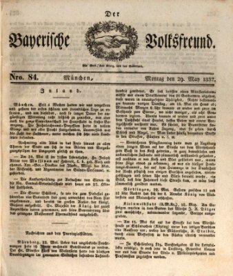 Der bayerische Volksfreund Montag 29. Mai 1837