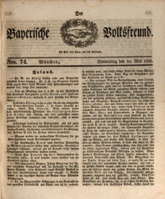Der bayerische Volksfreund Donnerstag 10. Mai 1838