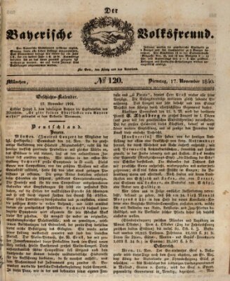 Der bayerische Volksfreund Dienstag 17. November 1840