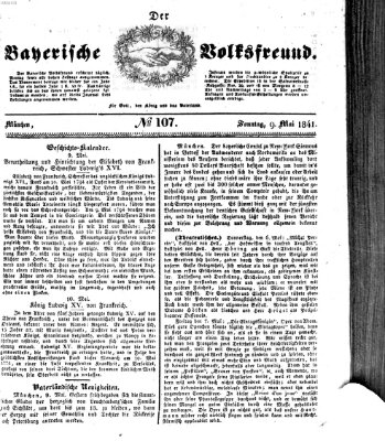 Der bayerische Volksfreund Sonntag 9. Mai 1841