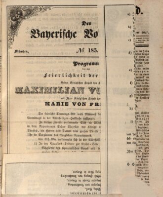 Der bayerische Volksfreund Mittwoch 12. Oktober 1842