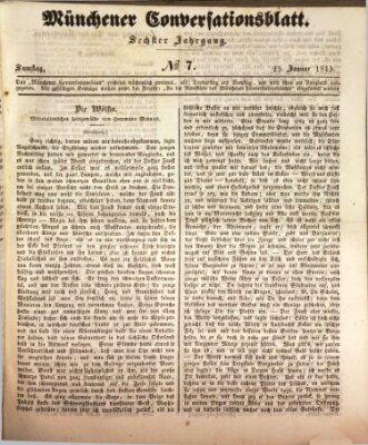 Der bayerische Volksfreund Samstag 25. Januar 1845
