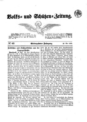 Volks- und Schützenzeitung Montag 26. Mai 1862