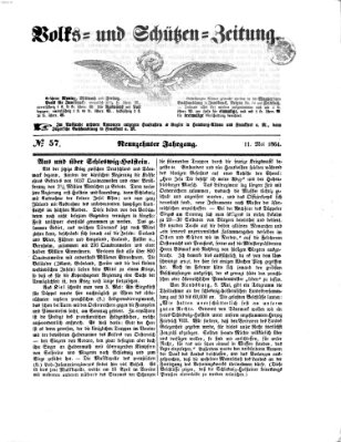 Volks- und Schützenzeitung Mittwoch 11. Mai 1864