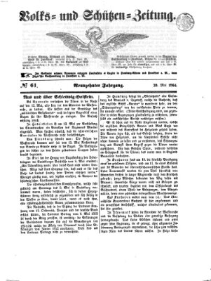 Volks- und Schützenzeitung Freitag 20. Mai 1864