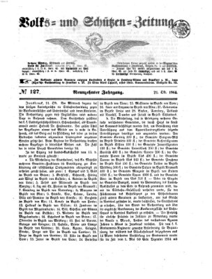 Volks- und Schützenzeitung Freitag 21. Oktober 1864