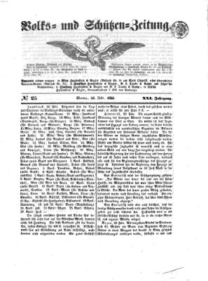 Volks- und Schützenzeitung Montag 26. Februar 1866