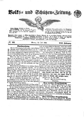 Volks- und Schützenzeitung Montag 23. Juli 1866
