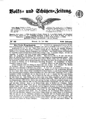 Volks- und Schützenzeitung Mittwoch 25. Juli 1866