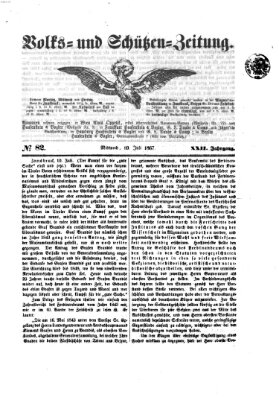 Volks- und Schützenzeitung Mittwoch 10. Juli 1867