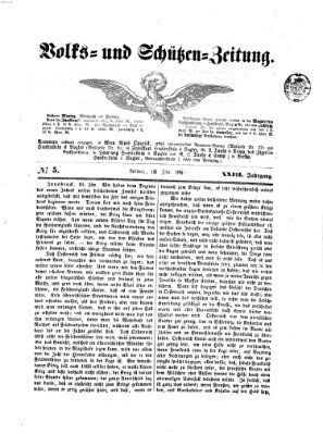 Volks- und Schützenzeitung Freitag 10. Januar 1868