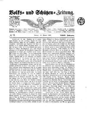 Volks- und Schützenzeitung Freitag 15. Januar 1869