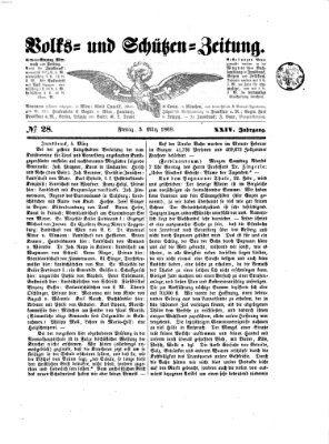 Volks- und Schützenzeitung Freitag 5. März 1869
