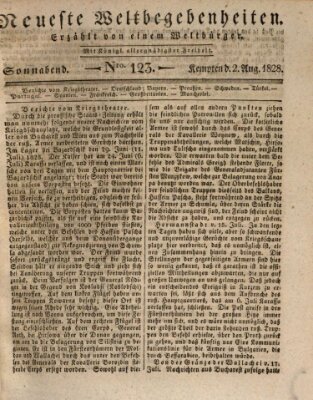 Neueste Weltbegebenheiten (Kemptner Zeitung) Samstag 2. August 1828