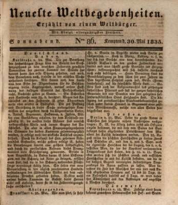 Neueste Weltbegebenheiten (Kemptner Zeitung) Samstag 30. Mai 1835