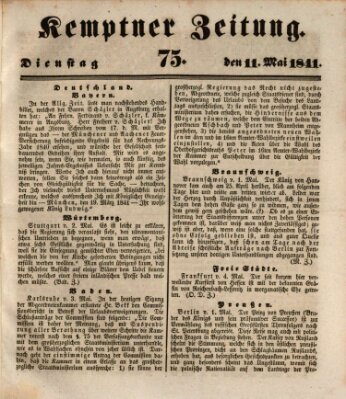 Kemptner Zeitung Dienstag 11. Mai 1841