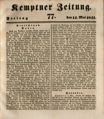 Kemptner Zeitung Freitag 14. Mai 1841