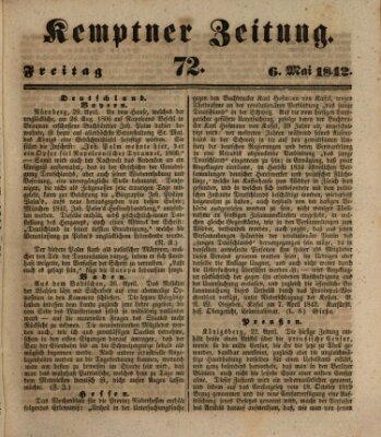 Kemptner Zeitung Freitag 6. Mai 1842