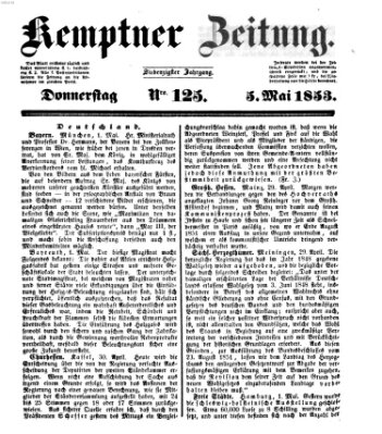 Kemptner Zeitung Donnerstag 5. Mai 1853