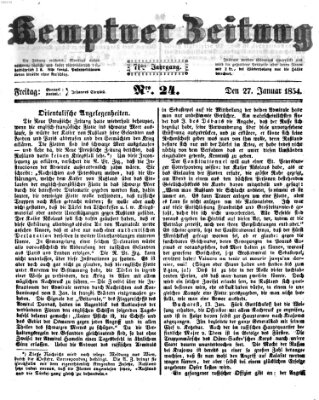 Kemptner Zeitung Freitag 27. Januar 1854