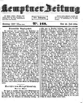 Kemptner Zeitung Sonntag 16. Juli 1854