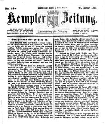 Kemptner Zeitung Sonntag 28. Januar 1855