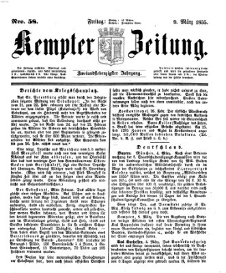 Kemptner Zeitung Freitag 9. März 1855