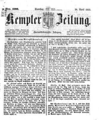 Kemptner Zeitung Samstag 28. April 1855