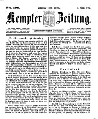 Kemptner Zeitung Samstag 5. Mai 1855