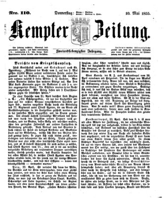 Kemptner Zeitung Donnerstag 10. Mai 1855