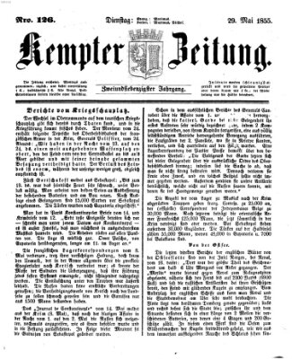 Kemptner Zeitung Dienstag 29. Mai 1855