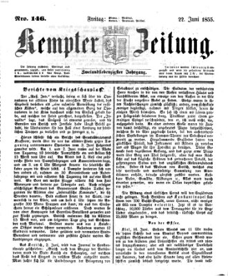 Kemptner Zeitung Freitag 22. Juni 1855