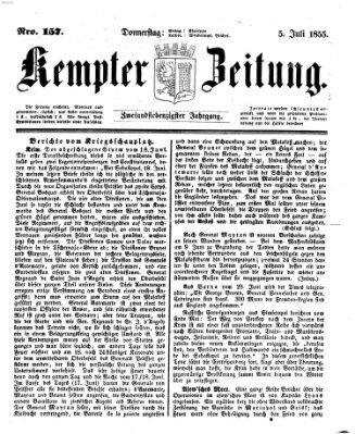 Kemptner Zeitung Donnerstag 5. Juli 1855